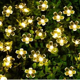 ENORMITY Yellow & White Flower Shape String Lights-37