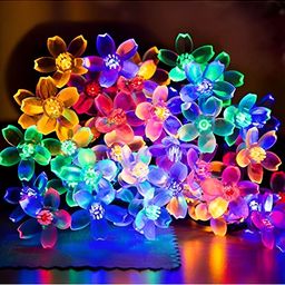 ENORMITY 16 Blue & Yellow Flower LED String Lights-3