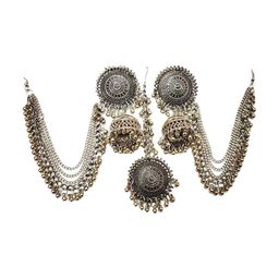 Oxidized Heaven Sterling Silver Plated Jewellery Set-image-74