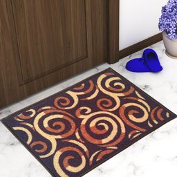 Athom Living Brown & Black Printed Anti Skid Doormat-image-14