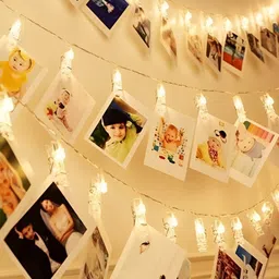 SPARK WORLD Yellow Photo Clip Shape LED Fairy String Lights image 4