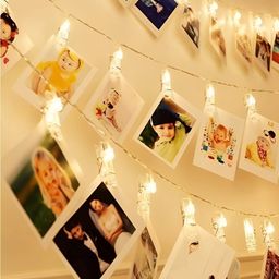 ENORMITY White Photo Clip Shaped  LED String Lights image 3