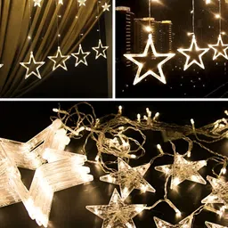 SPARK WORLD Yellow Star Bulb String Lights image 3