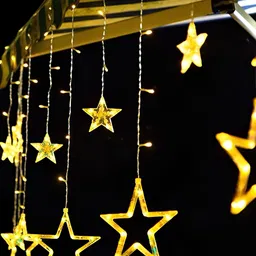 SPARK WORLD White Star-Shaped String Lights image 2