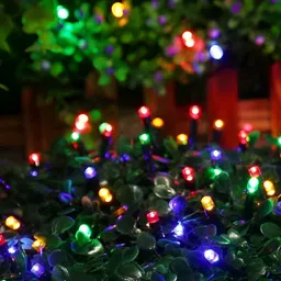 ENORMITY Blue & Red Rice Shape String Lights image 2