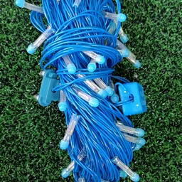 SPARK WORLD Blue Rice-Shaped LED String Light image 3