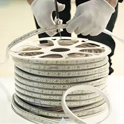ENORMITY White Rice Shape Rope String Lights image 2