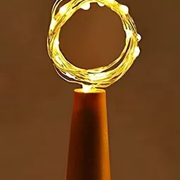 SPARK WORLD Yellow Cork String Lights image 3