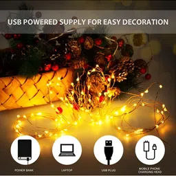 SPARK WORLD Yellow Star Shape String Lights image 5