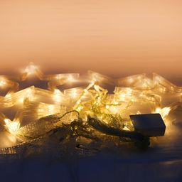 SPARK WORLD White Star-Shaped String Lights image 2