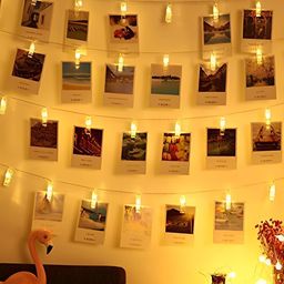 SPARK WORLD White LED Photo Clip String Lights image 5