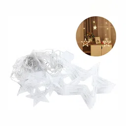 SPARK WORLD Yellow & White 12 Star Bulb String Lights image 2