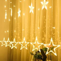 SPARK WORLD White Star-Shaped String Lights image 3
