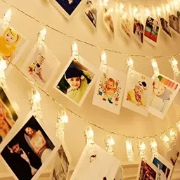 SPARK WORLD Yellow Photo Clip LED String Lights image 2