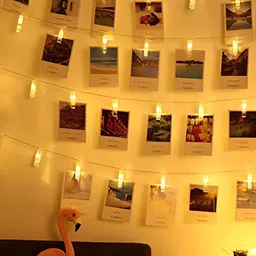 ENORMITY White Photo Clip Shape String Lights image 2