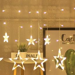 SPARK WORLD White Star-Shaped String Lights image 3
