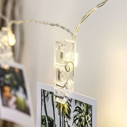SPARK WORLD Yellow Photo Clip String Lights image 4