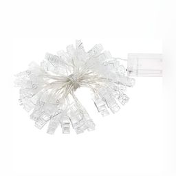 SPARK WORLD Yellow Photo Clip String Lights image 3