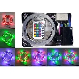 ENORMITY Blue & Green Rice Shape String Lights image 3