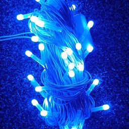 SPARK WORLD Blue Rice-Shaped LED String Light image 4