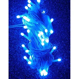 ENORMITY Blue Rice Shape String Lights image 3