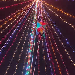 SPARK WORLD Pink & Blue LED String Lights image 2