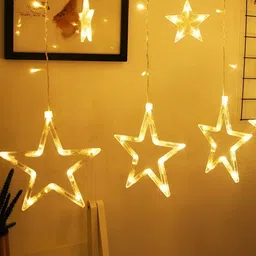 SPARK WORLD Yellow Star Shape String Lights image 2