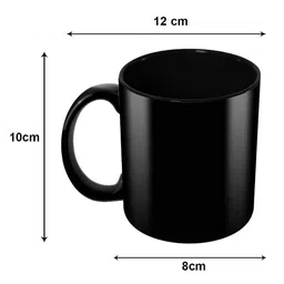 RISH Black & Pink Printed Ceramic Glossy Coffee Mug 325 ml image 3