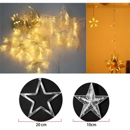 SPARK WORLD Yellow Star LED String Lights image 4