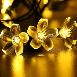 SPARK WORLD Yellow Flower-Shaped String Lights image 2