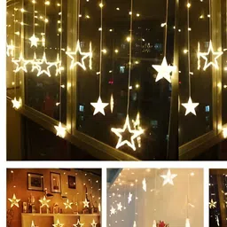 SPARK WORLD Yellow Star Shaped String Lights image 4