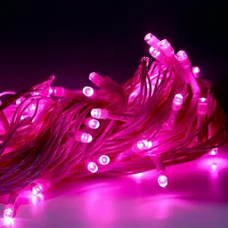 SPARK WORLD Pink Rice Shape String Lights image 5