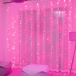 SPARK WORLD Pink Rice Shape String Lights image 5