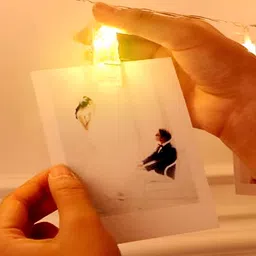 SPARK WORLD White Photo Clip Shaped Bulb String Lights image 4