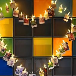 SPARK WORLD Yellow Photo Clip Shape LED Fairy String Lights image 3