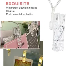 SPARK WORLD White LED Photo Clip String Lights image 3