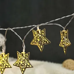 SPARK WORLD White Star-Shaped String Lights image 2