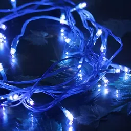 SPARK WORLD Blue Rice Shape String Lights image 3