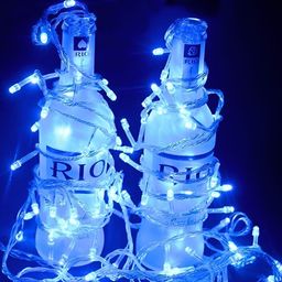 SPARK WORLD Blue Rice Shape LED Fairy String Lights image 2