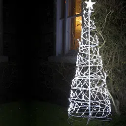 ENORMITY White & Black Rice Shape String Lights image 4