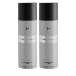 JACQUES BOGART Men Set of 2 Pour Homme Deodorant Body Spray - 200 ml Each-picture-2