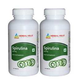 Herbal Hills Spirulina Tablets (120 Count Pack of 2)-16