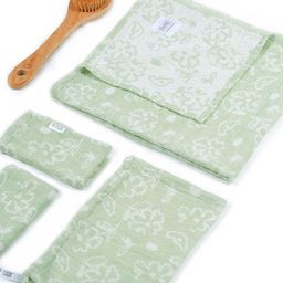 Doctor Towels Green & White 2 Pieces Printed Banana 300 GSM Towel Set-image-96