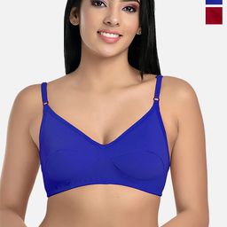 StyFun Pack of 2 Medium Coverage Non Padded Everyday Bras With All Day Comfort-0