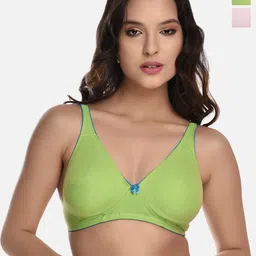 StyFun Pack Of 2 Everyday Bra Full Coverage Lightly Padded Non-Wired 360 Degree Support-41