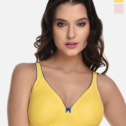StyFun Pack Of 2 Everyday Bra Full Coverage Lightly Padded Non-Wired 360 Degree Support-6