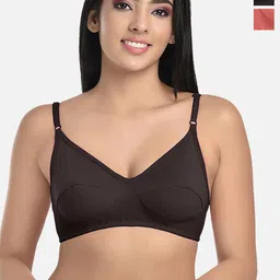 StyFun Pack of 2 Medium Coverage Non Padded Everyday Bras With All Day Comfort-1