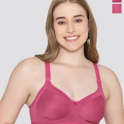 Maashie Pack of 2 Full Coverage Seamless Non Padded Bra-image-50