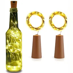 SPARK WORLD Yellow Rice Shaped String Lights-15