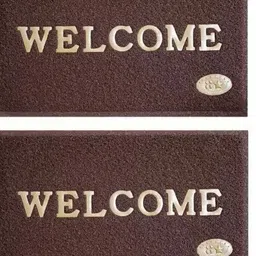 Abhsant 2-Pcs Brwn & Beige Rectangular Doormats-image-16